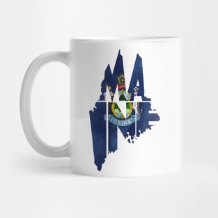 Maine Typo Map Mug